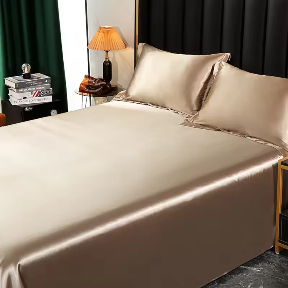 lululinens-Mulberry-Silk-Bed-Sheet-Set-Champagne-1