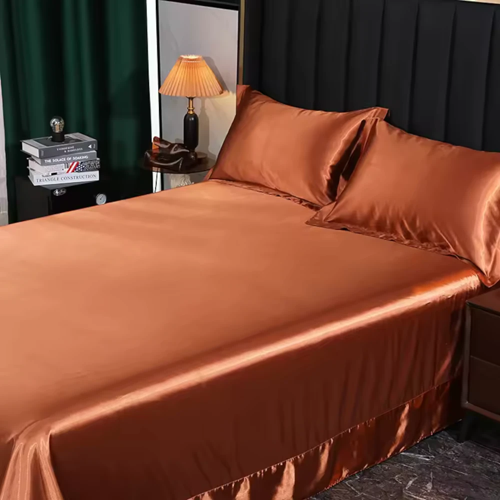 lululinens-Mulberry-Silk-Bed-Sheet-Set-Copper-1