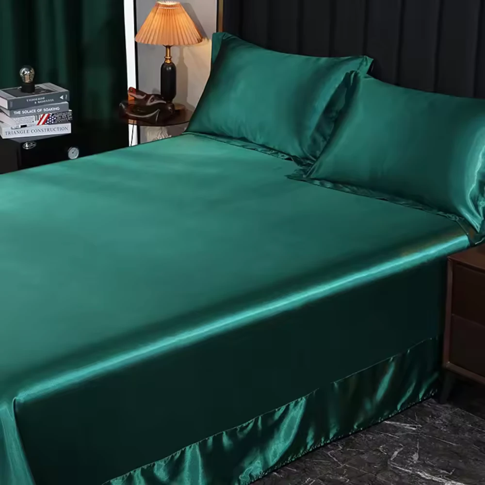 lululinens-Mulberry-Silk-Bed-Sheet-Set-Emerald-1