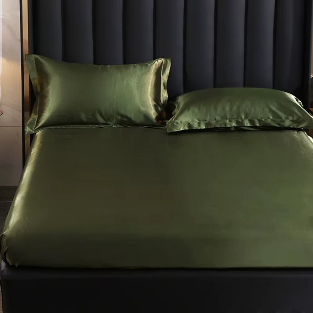 lululinens-Mulberry-Silk-Bed-Sheet-Set-Evergreen-2