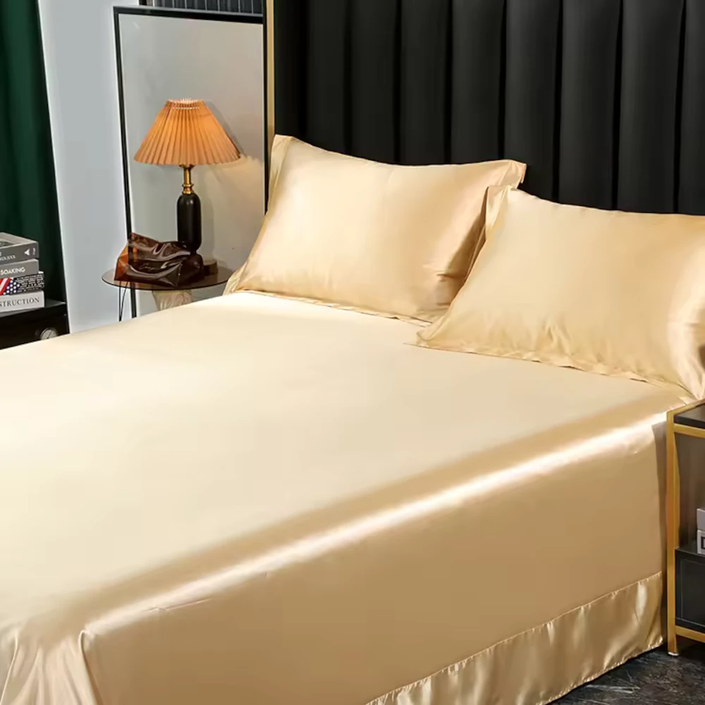 lululinens-Mulberry-Silk-Bed-Sheet-Set-Gold-1