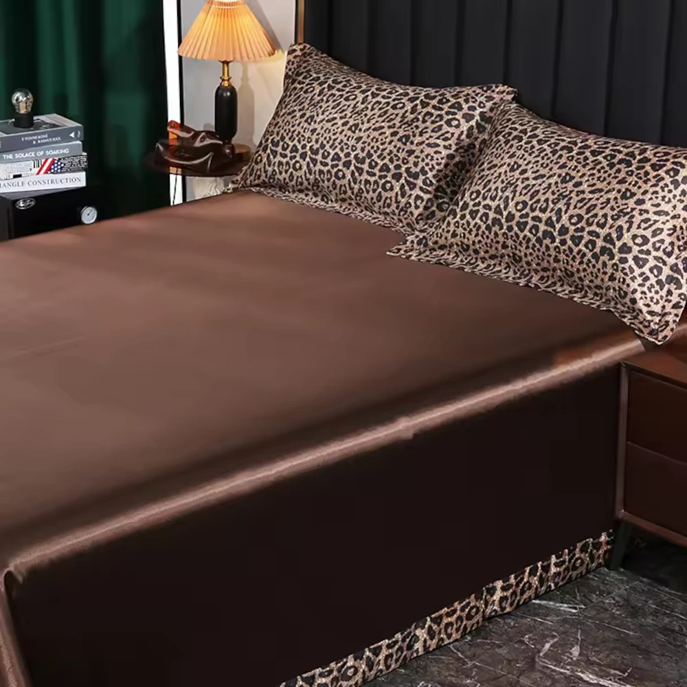 lululinens-Mulberry-Silk-Bed-Sheet-Set-Leopard-1