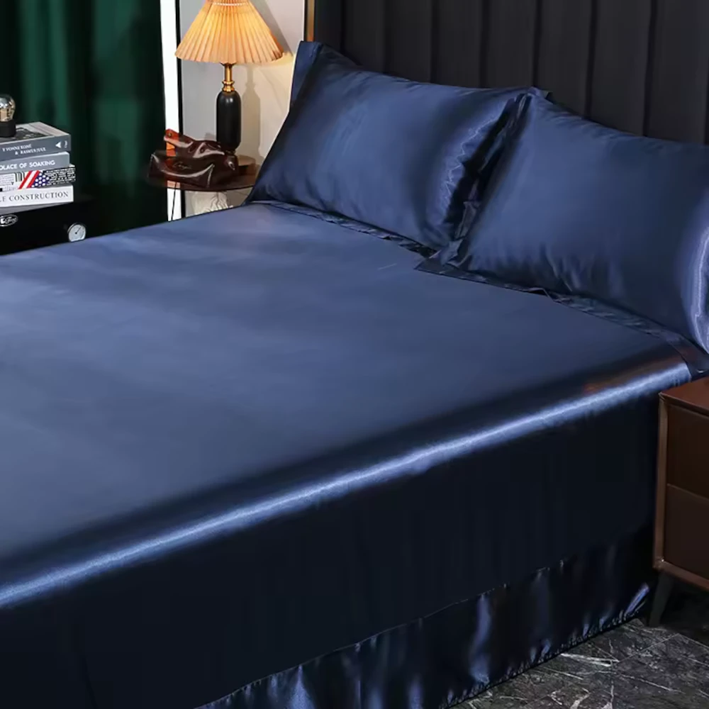 lululinens-Mulberry-Silk-Bed-Sheet-Set-Navy-1