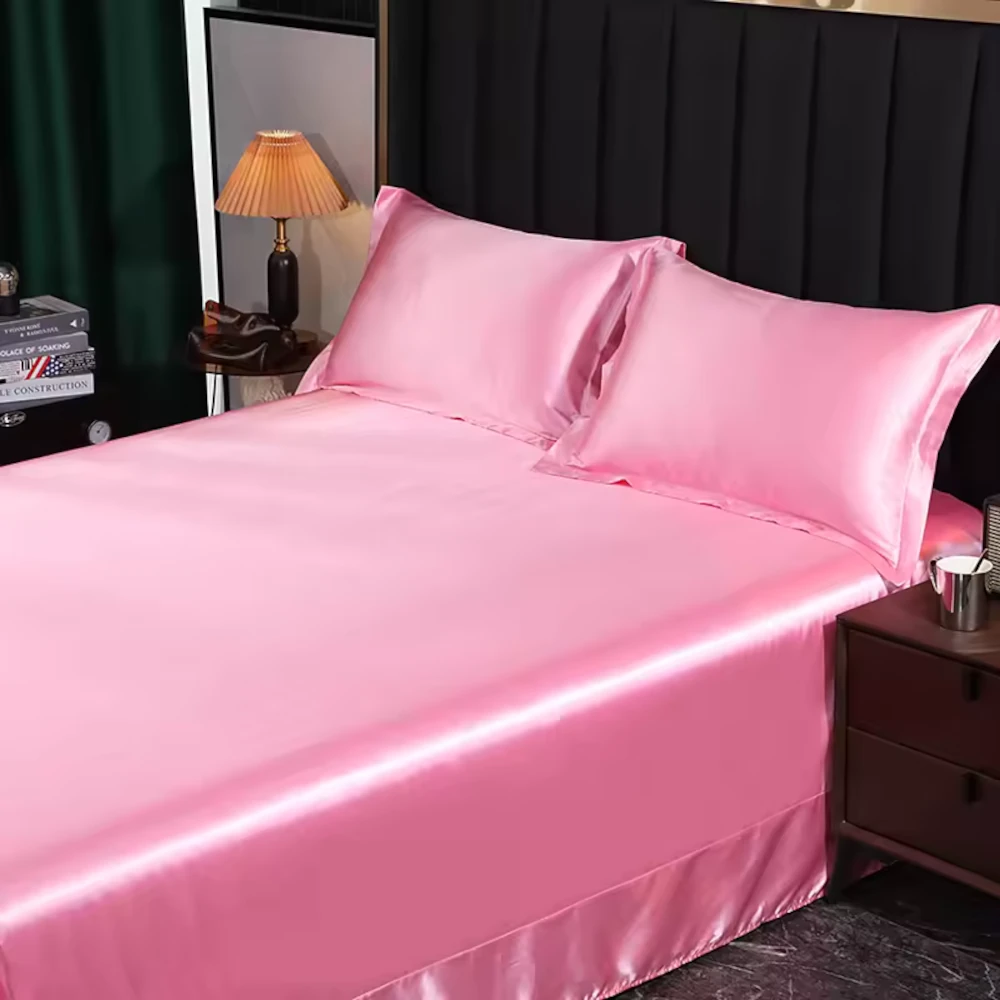 lululinens-Mulberry-Silk-Bed-Sheet-Set-Pink-1