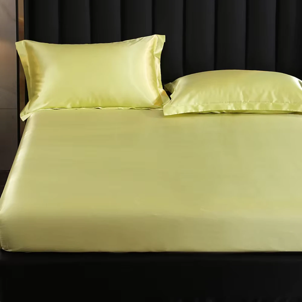 lululinens-Mulberry-Silk-Bed-Sheet-Set-Yellow-2